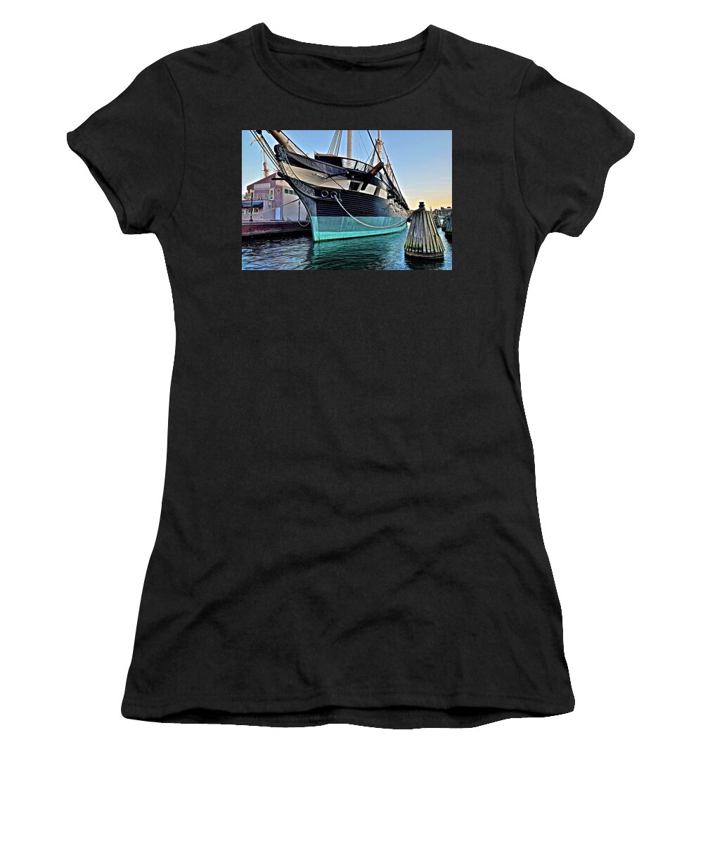 Baltimore Women's T-Shirt featuring the photograph Baltimore Harbour by Frozen in Time Fine Art Photography