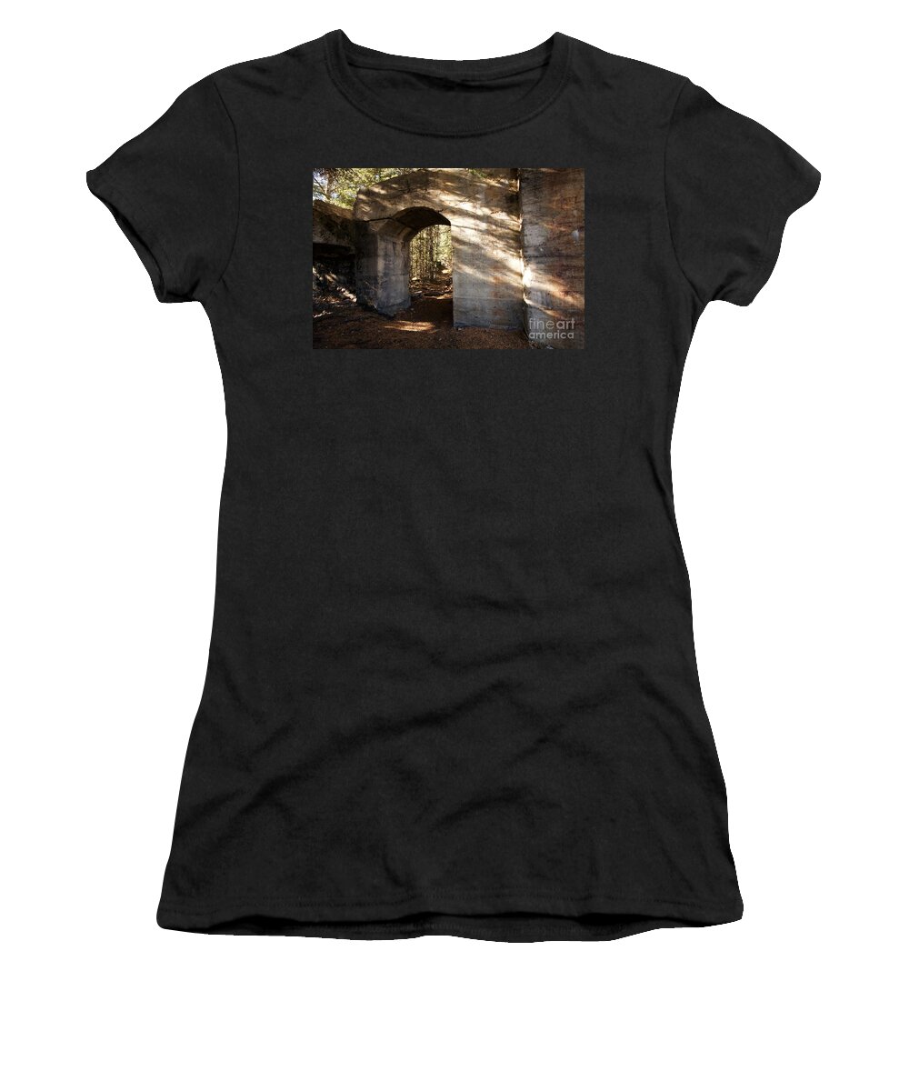Ghost Women's T-Shirt featuring the photograph Bankhead Ruins by Linda Bianic