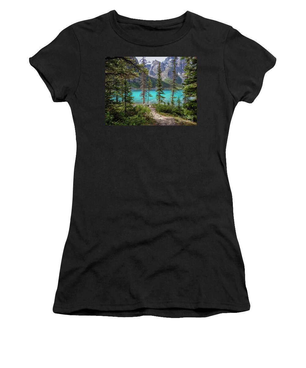  Women's T-Shirt featuring the photograph Beautiful Lake Moraine by Patricia Hofmeester