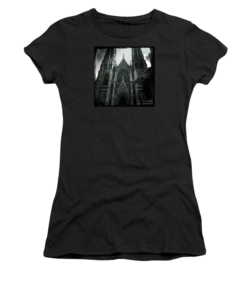 St Patricks Cathedral Women's T-Shirt featuring the photograph Beautiful St Patricks Cathedral by Miriam Danar