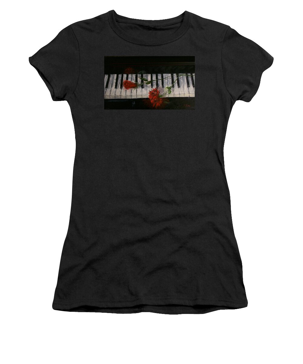Still Life Women's T-Shirt featuring the painting Before the Concert by Stephen King
