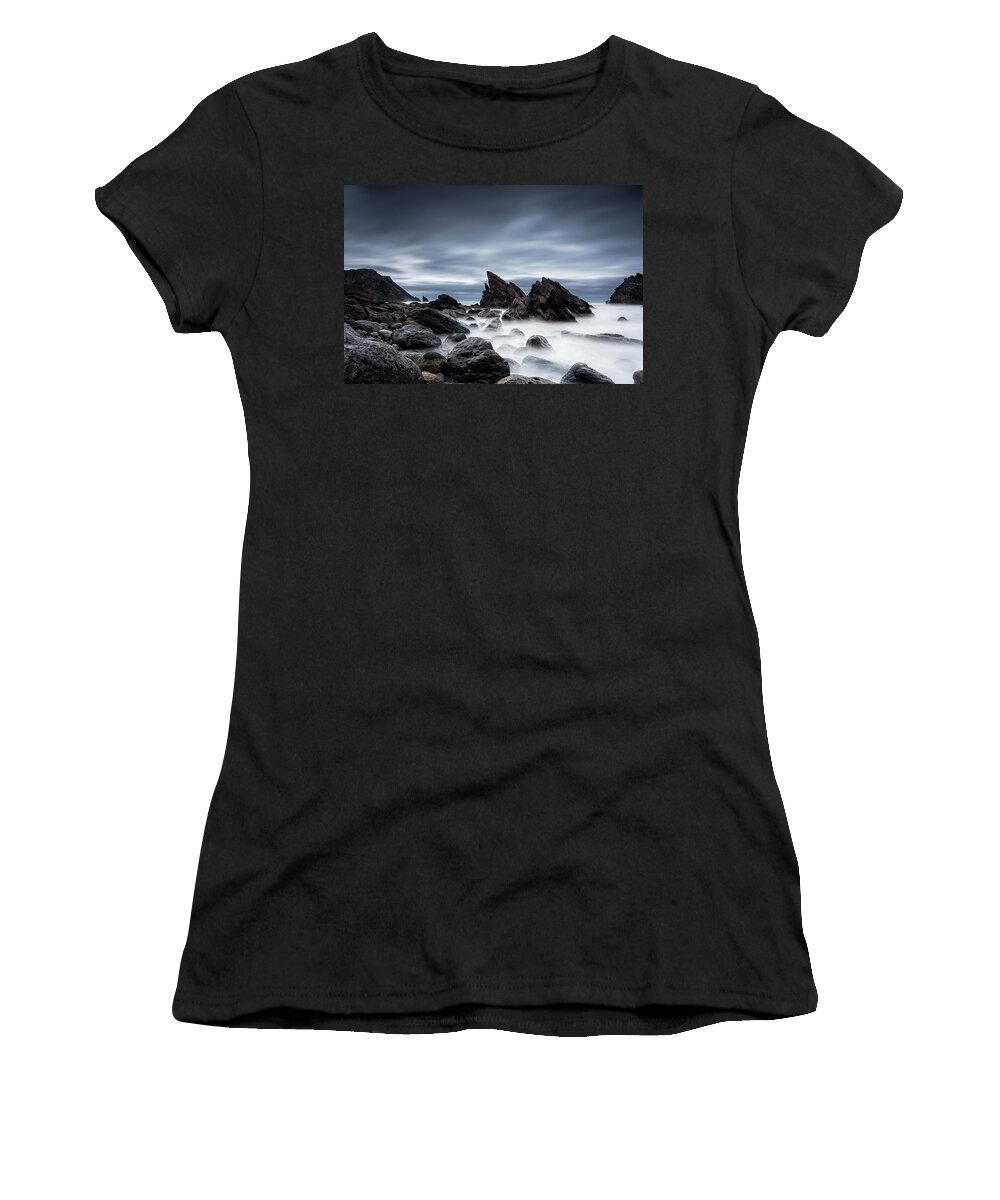 Beach Women's T-Shirt featuring the photograph Before time by Jorge Maia