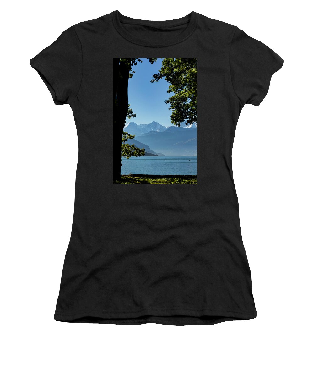 Eiger Women's T-Shirt featuring the photograph Bernese Oberland by Andy Myatt