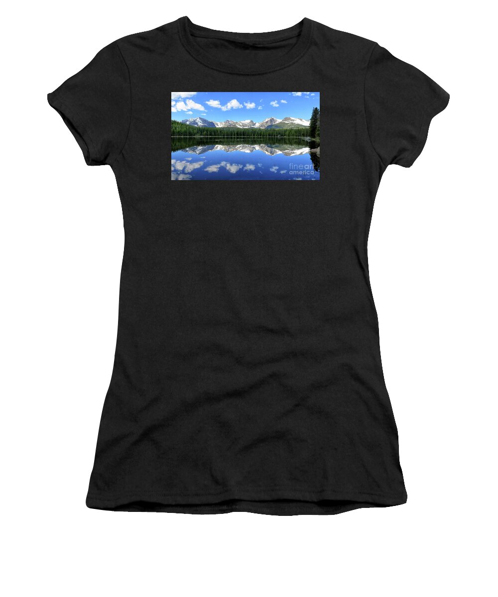 Bierstadt Women's T-Shirt featuring the photograph Bierstadt Lake in Rocky Mountain National Park by Ronda Kimbrow