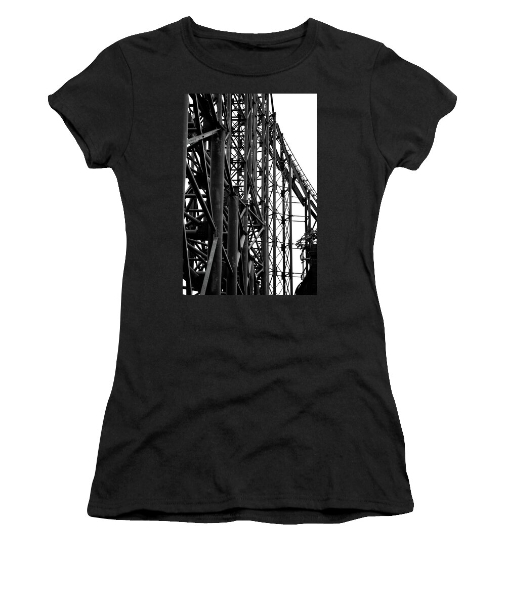 Abstract Women's T-Shirt featuring the photograph Parallel Lines #1 by Doc Braham
