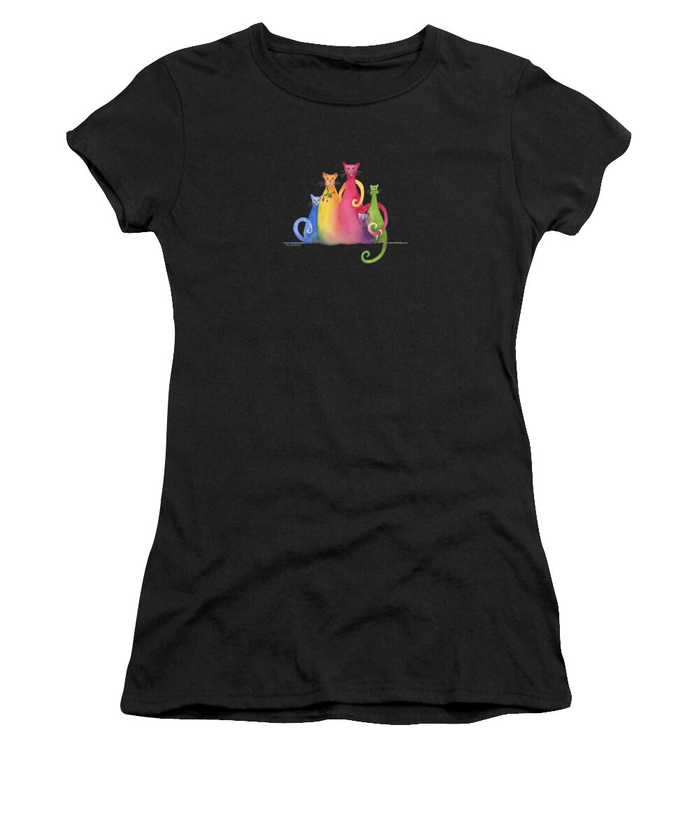 Blended Women's T-Shirt featuring the painting Blended Family of Five by Amy Kirkpatrick