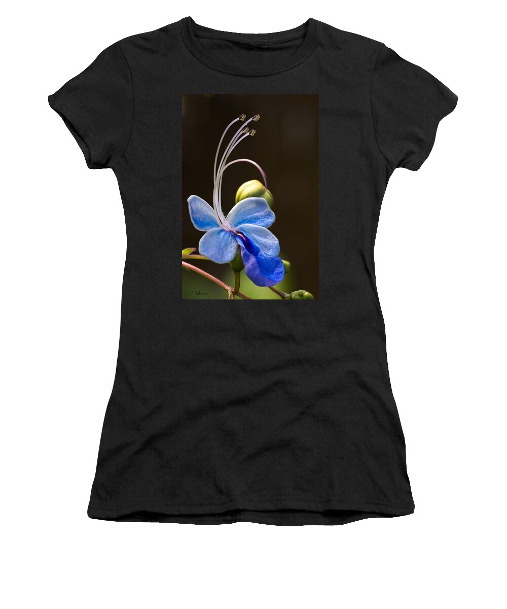 Flower Women's T-Shirt featuring the photograph Blooming Butterfly by Christopher Holmes