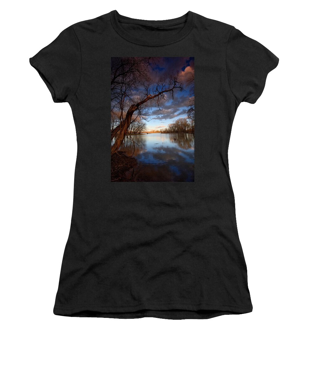 Mohawk River Women's T-Shirt featuring the photograph Blue Bayou by Neil Shapiro