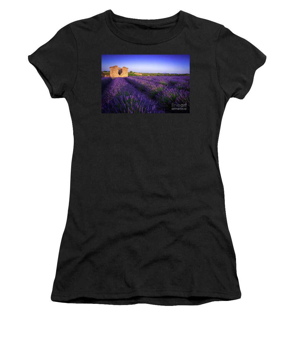 Valensole Women's T-Shirt featuring the photograph Bonjour Valensole by Marco Crupi