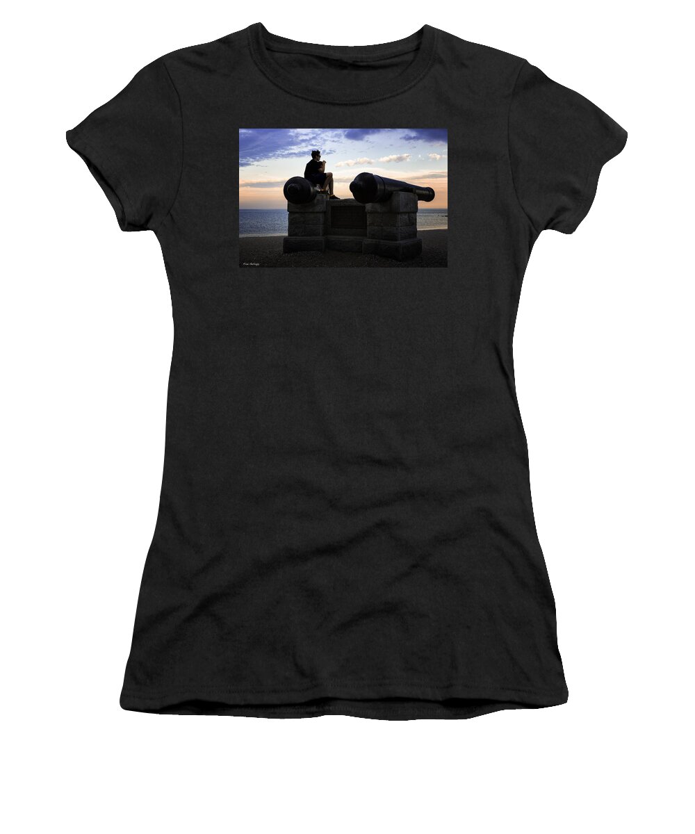 Boys Women's T-Shirt featuring the photograph Boys on the Canons by Fran Gallogly