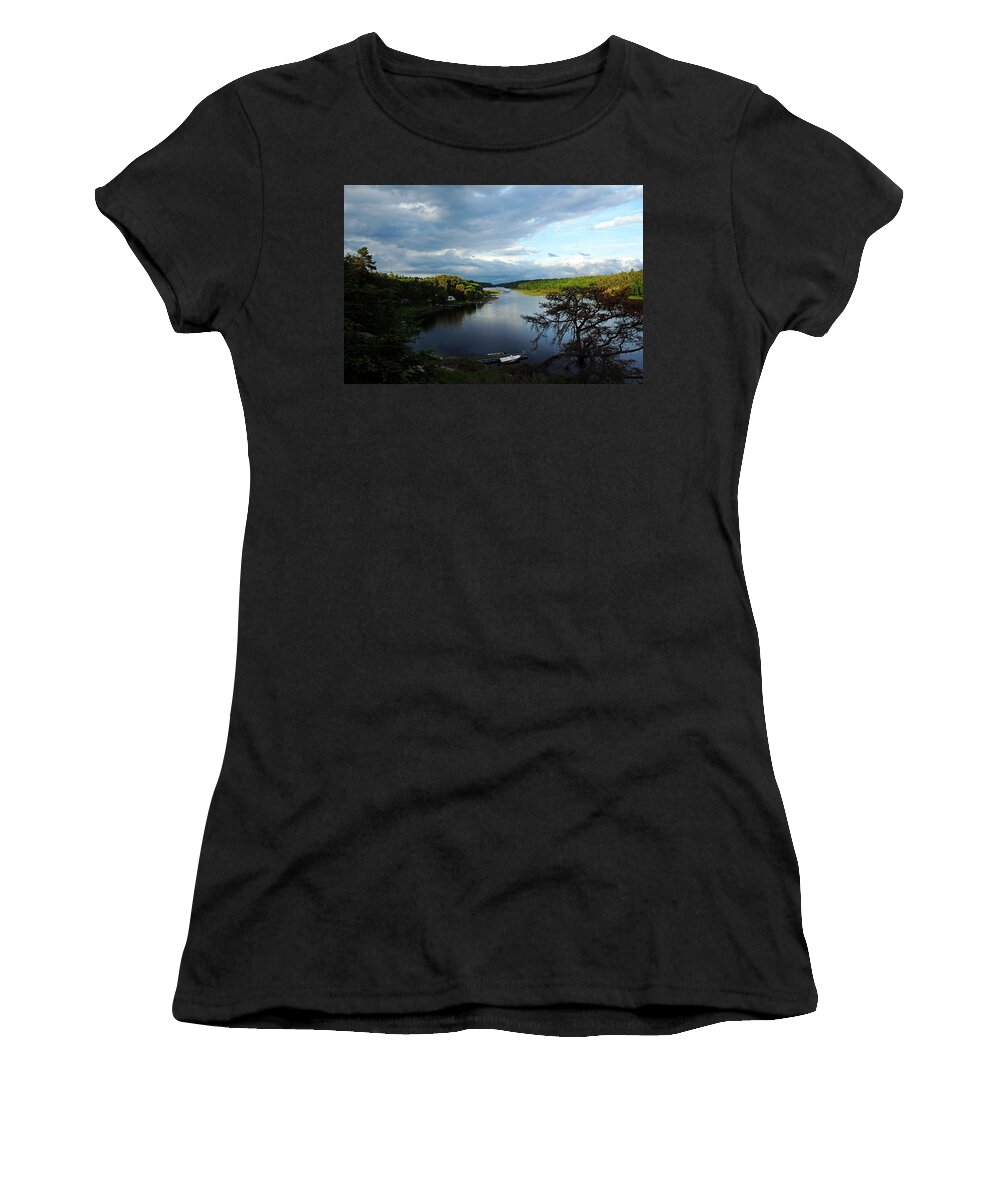 Key River Women's T-Shirt featuring the photograph Breaking Through by Debbie Oppermann