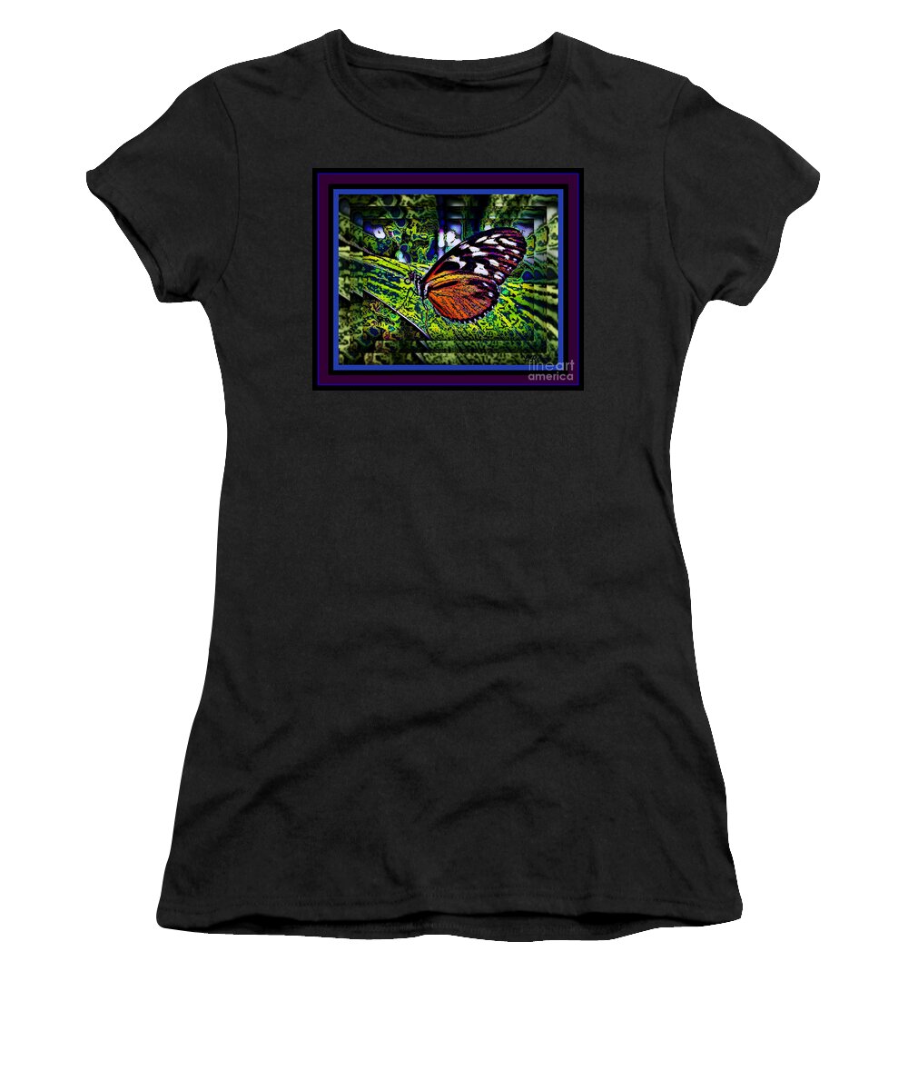 Butterfly Women's T-Shirt featuring the photograph Butterfly Dreams by Leslie Revels