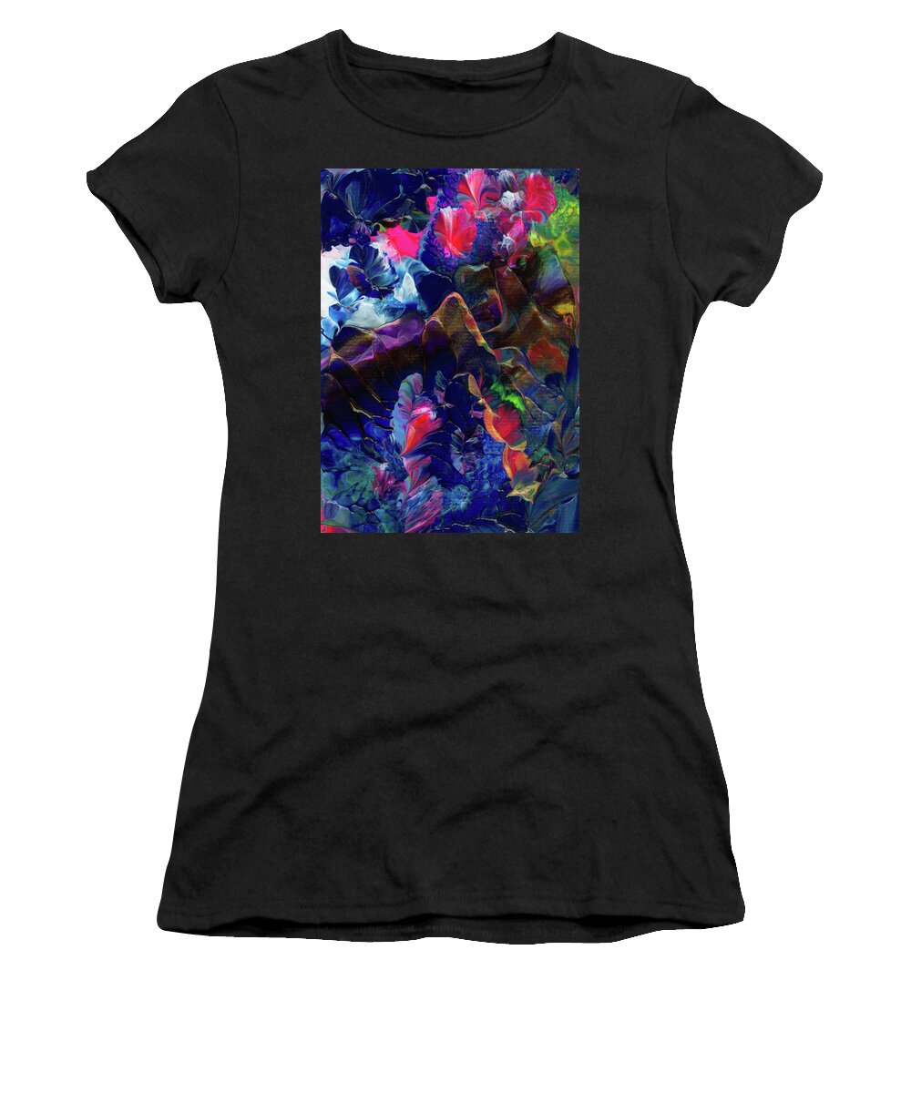 Butterfly Women's T-Shirt featuring the painting Butterfly Mountain by Nan Bilden