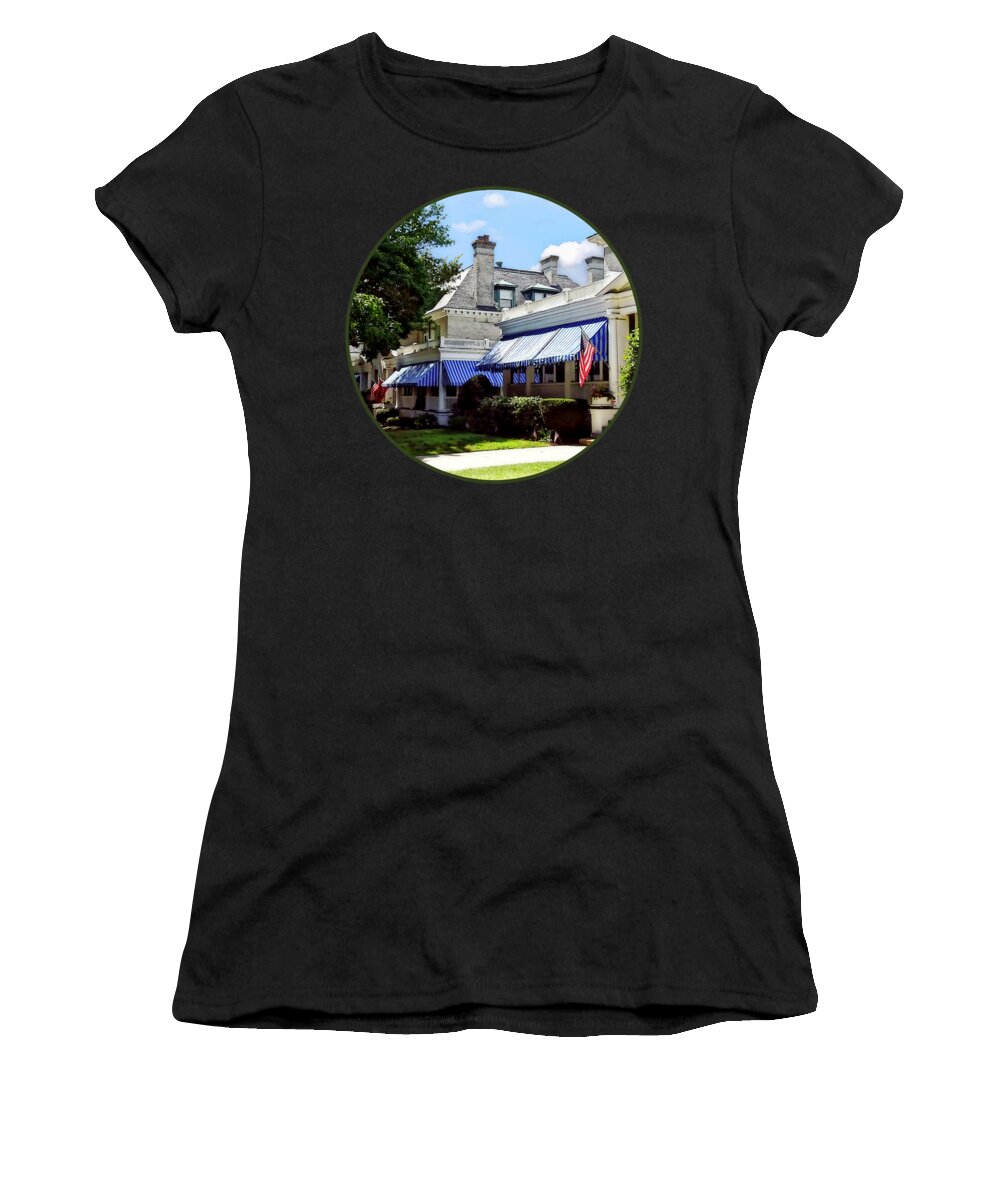 Naval Academy Women's T-Shirt featuring the photograph Captain's Row by Susan Savad