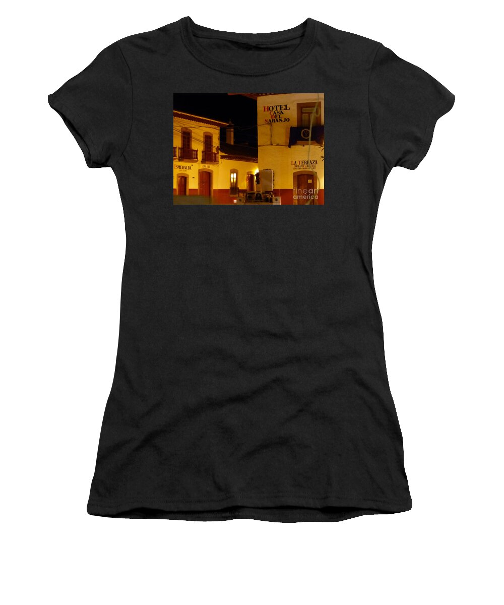 Stucco Women's T-Shirt featuring the photograph Casa del Naranjo by Rosanne Licciardi