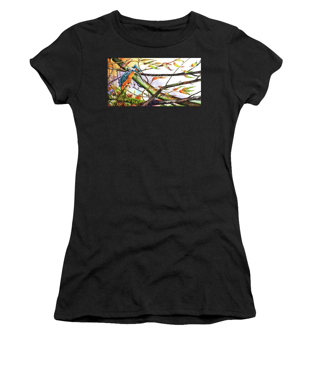 Bird Women's T-Shirt featuring the painting Catch The Wind by Peter Williams