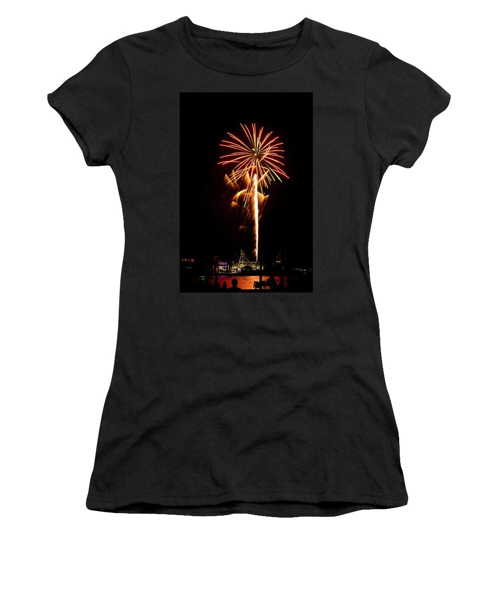 Fireworks Women's T-Shirt featuring the photograph Celebration Fireworks by Bill Barber