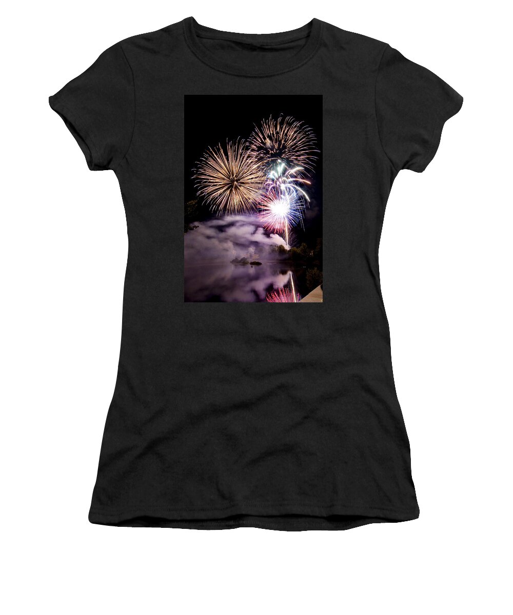 Fireworks Women's T-Shirt featuring the photograph Celebration by Greg Fortier