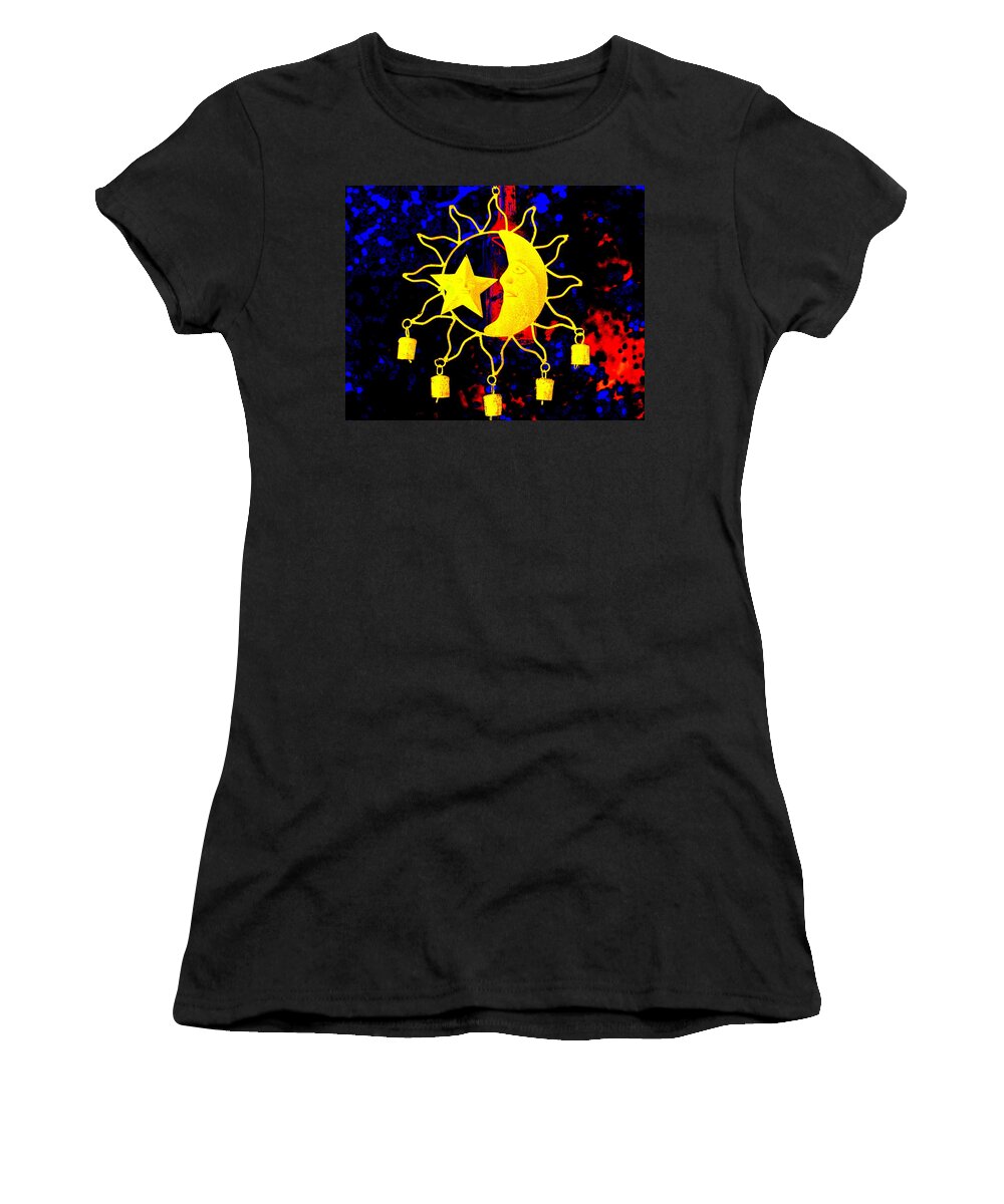 Sun Women's T-Shirt featuring the photograph Celestial Celebration by Larry Beat