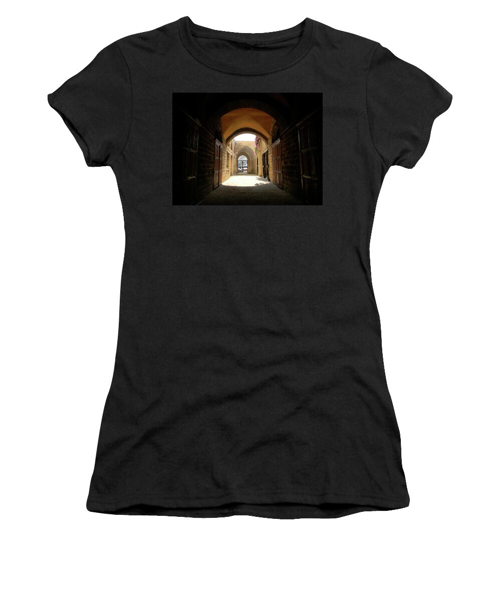 Marwan Women's T-Shirt featuring the photograph Chaos Beyond the Gate by Marwan George Khoury