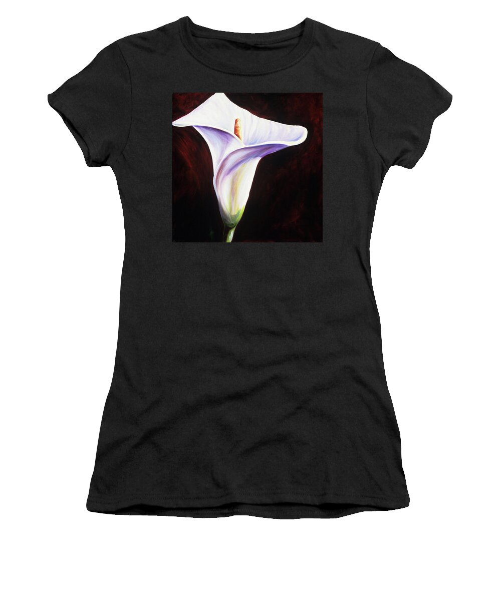 Calla Lily Women's T-Shirt featuring the painting Charles by Shannon Grissom