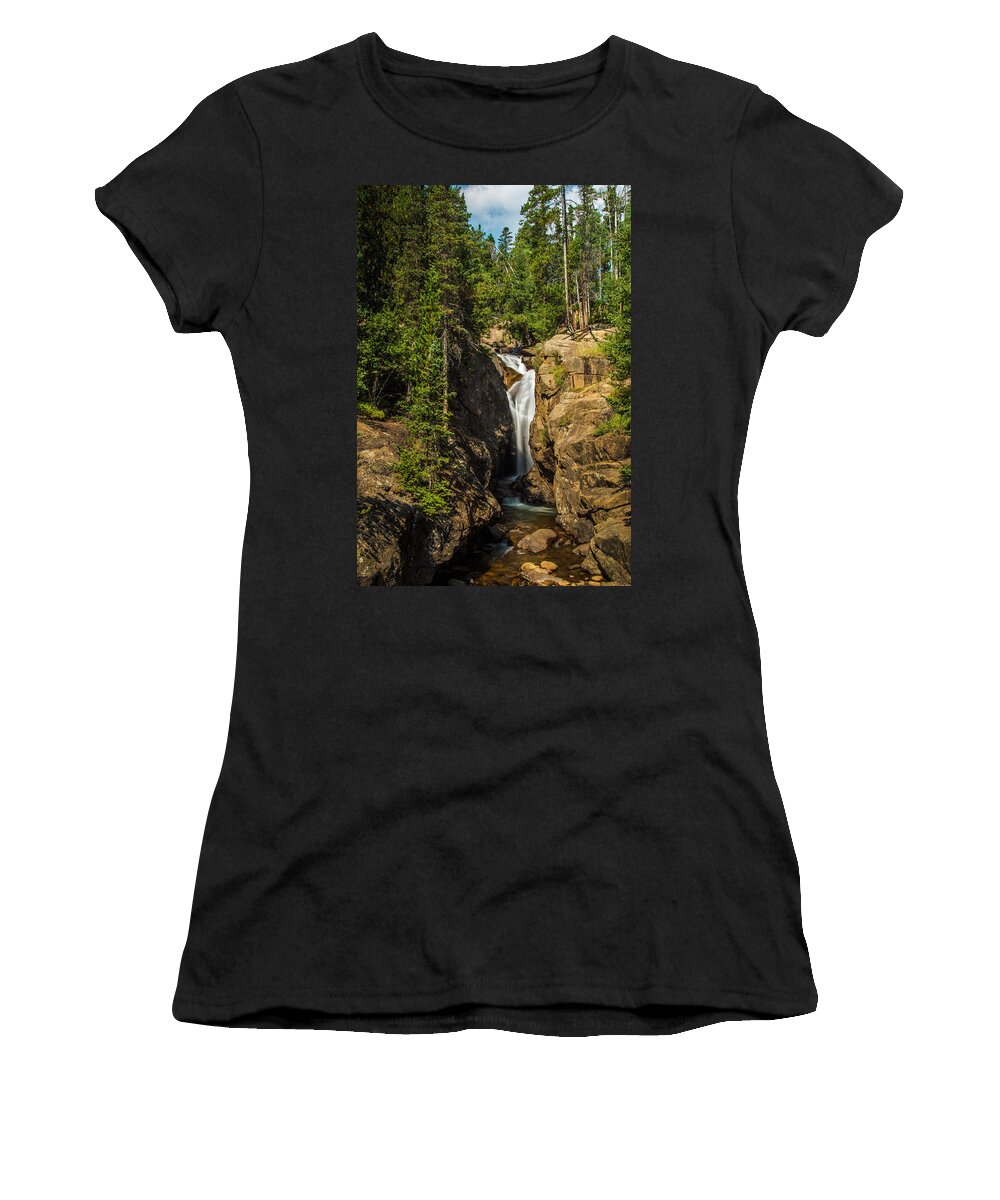 Colorado Women's T-Shirt featuring the photograph Chasm Falls by John Roach