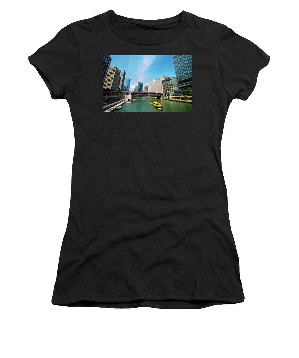 Chicago Women's T-Shirt featuring the photograph Chicago, That Toddlin' Town by Deborah Smolinske