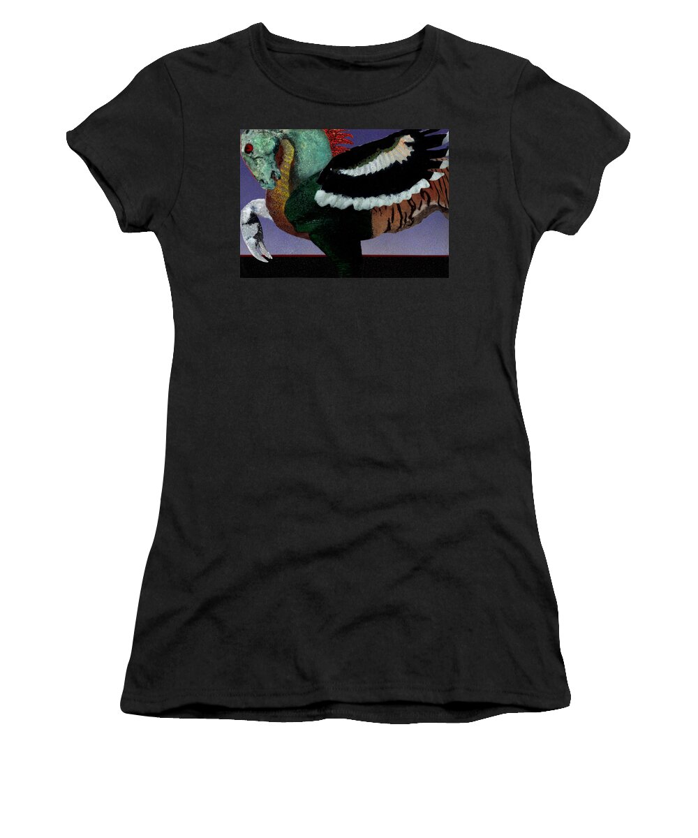 Creature Women's T-Shirt featuring the painting Chimera by Fred Chuang