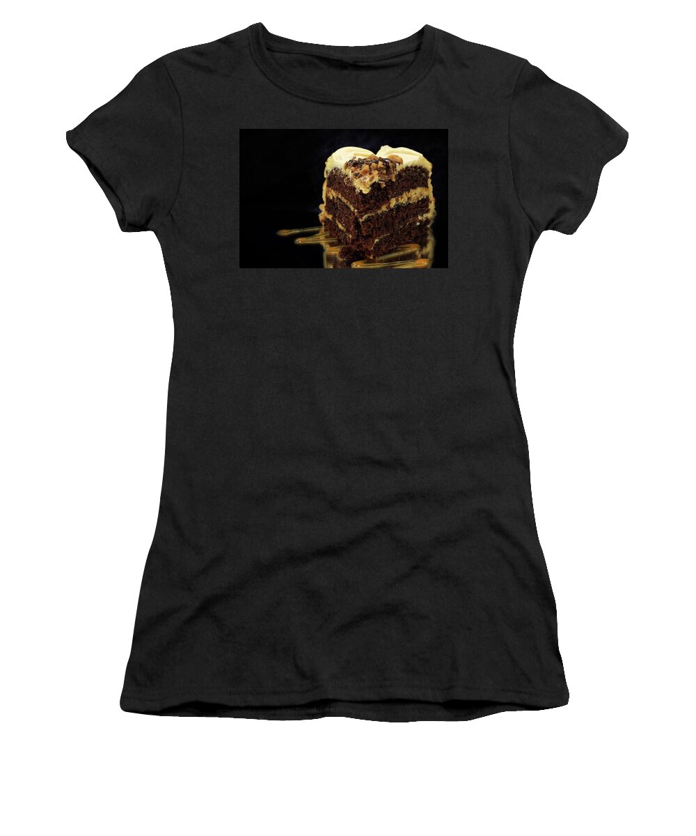 Chocolate Women's T-Shirt featuring the photograph Chocolate PB Cake by Lori Deiter