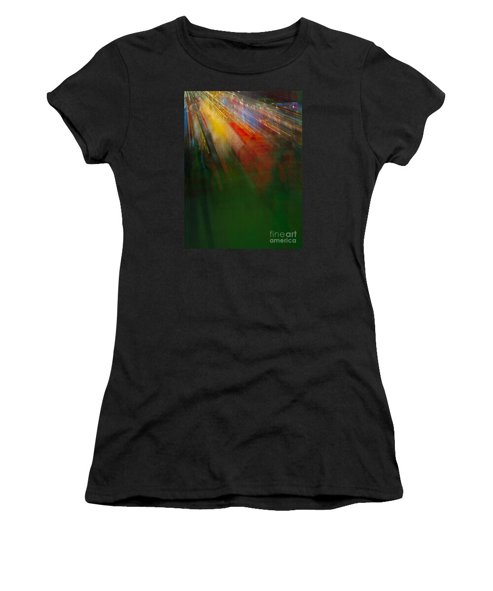 Tarrant County Courthouse Women's T-Shirt featuring the photograph Christmas Abstract by Greg Kopriva