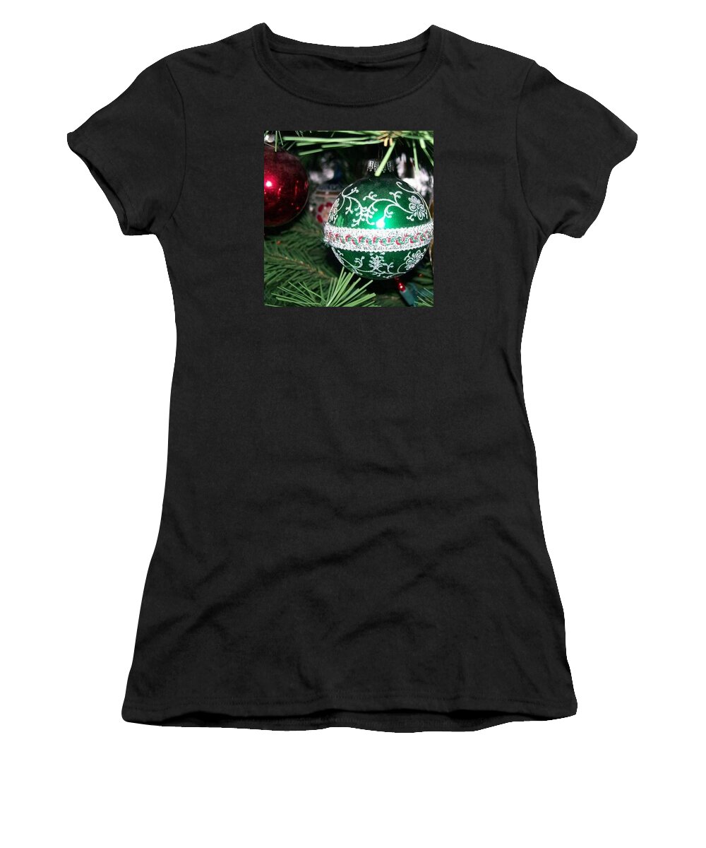 Christmas Women's T-Shirt featuring the photograph Christmas ornament by Kimberly W