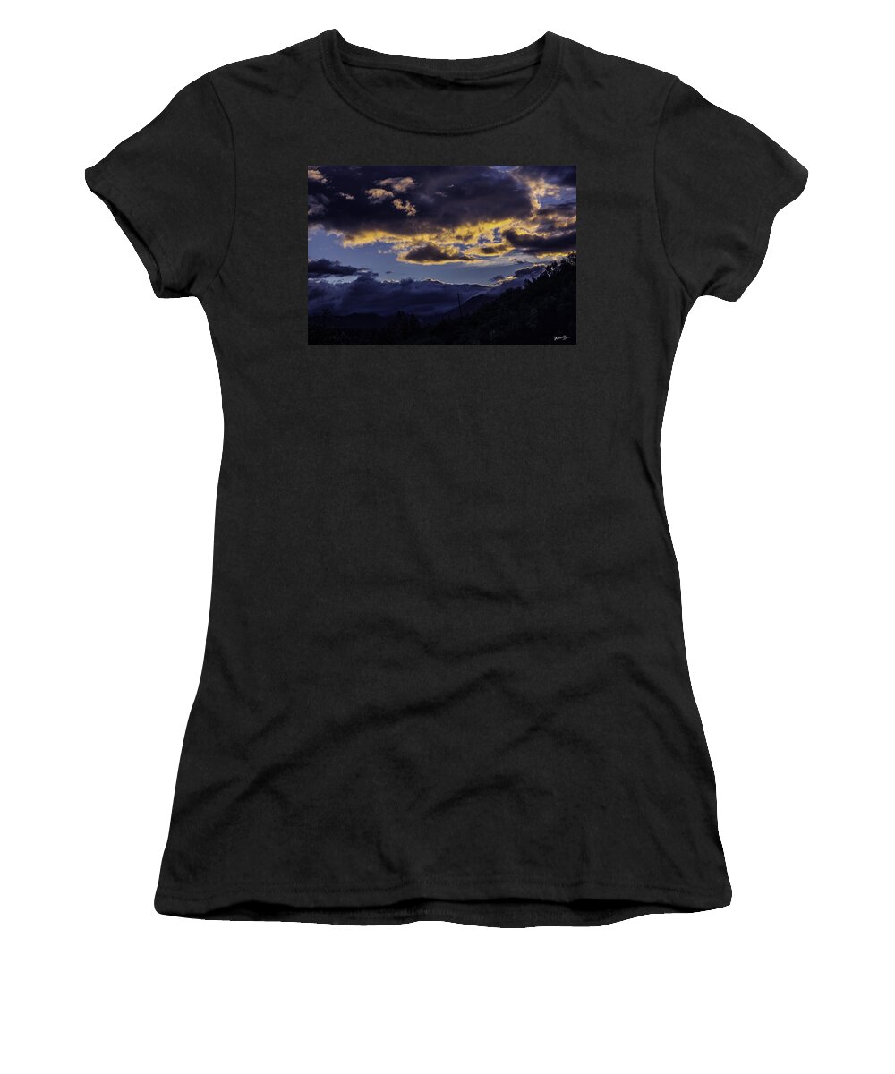 Alaska Women's T-Shirt featuring the photograph Clouds Over Alaska by Madeline Ellis