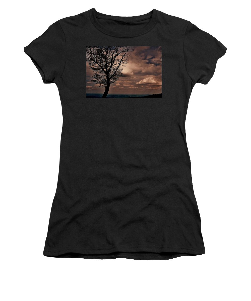 Skyscape Women's T-Shirt featuring the photograph Clouds Over Shenandoah by Eileen Brymer
