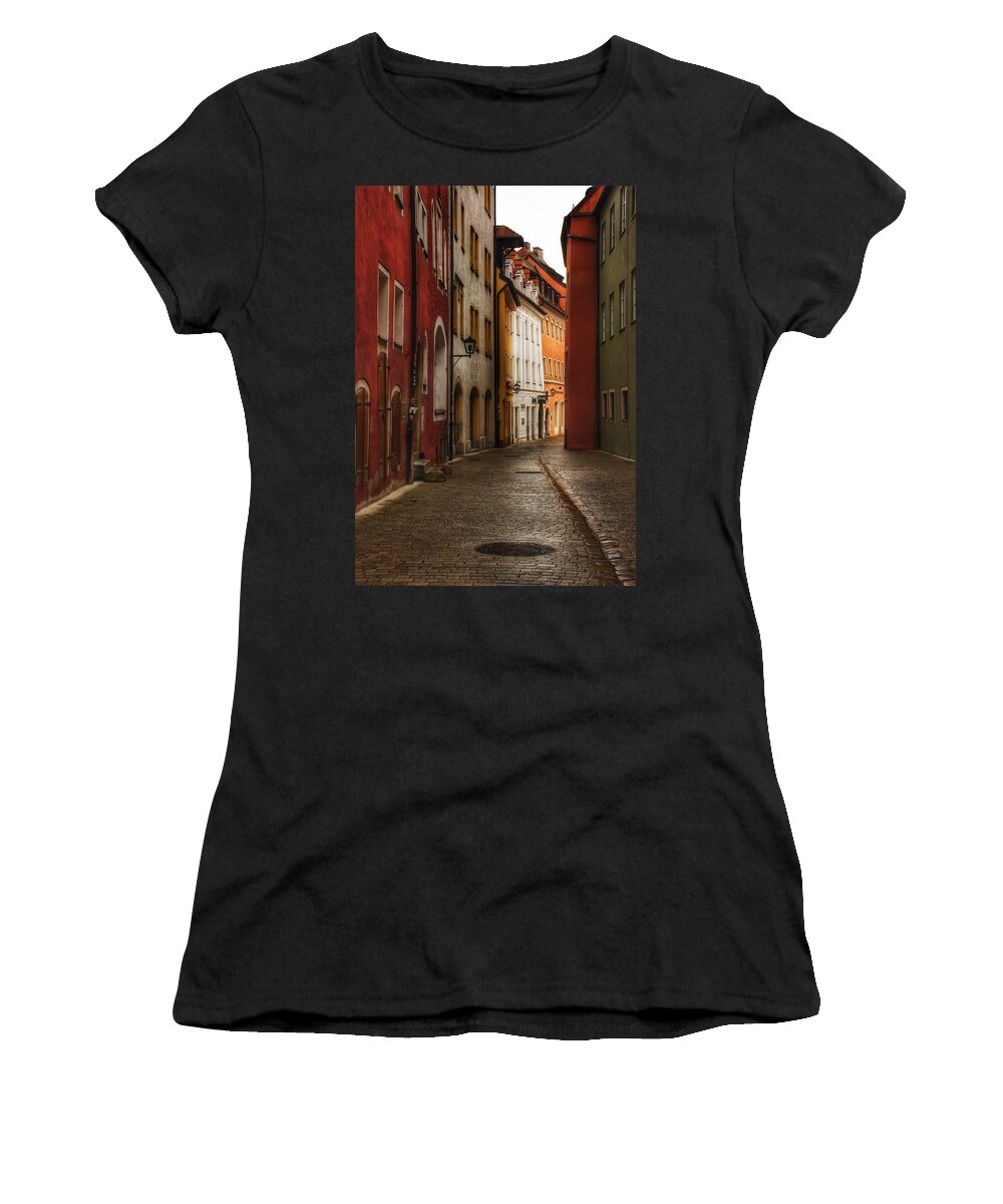 Budapest Women's T-Shirt featuring the photograph Cobblestone Streets I by Kathi Isserman