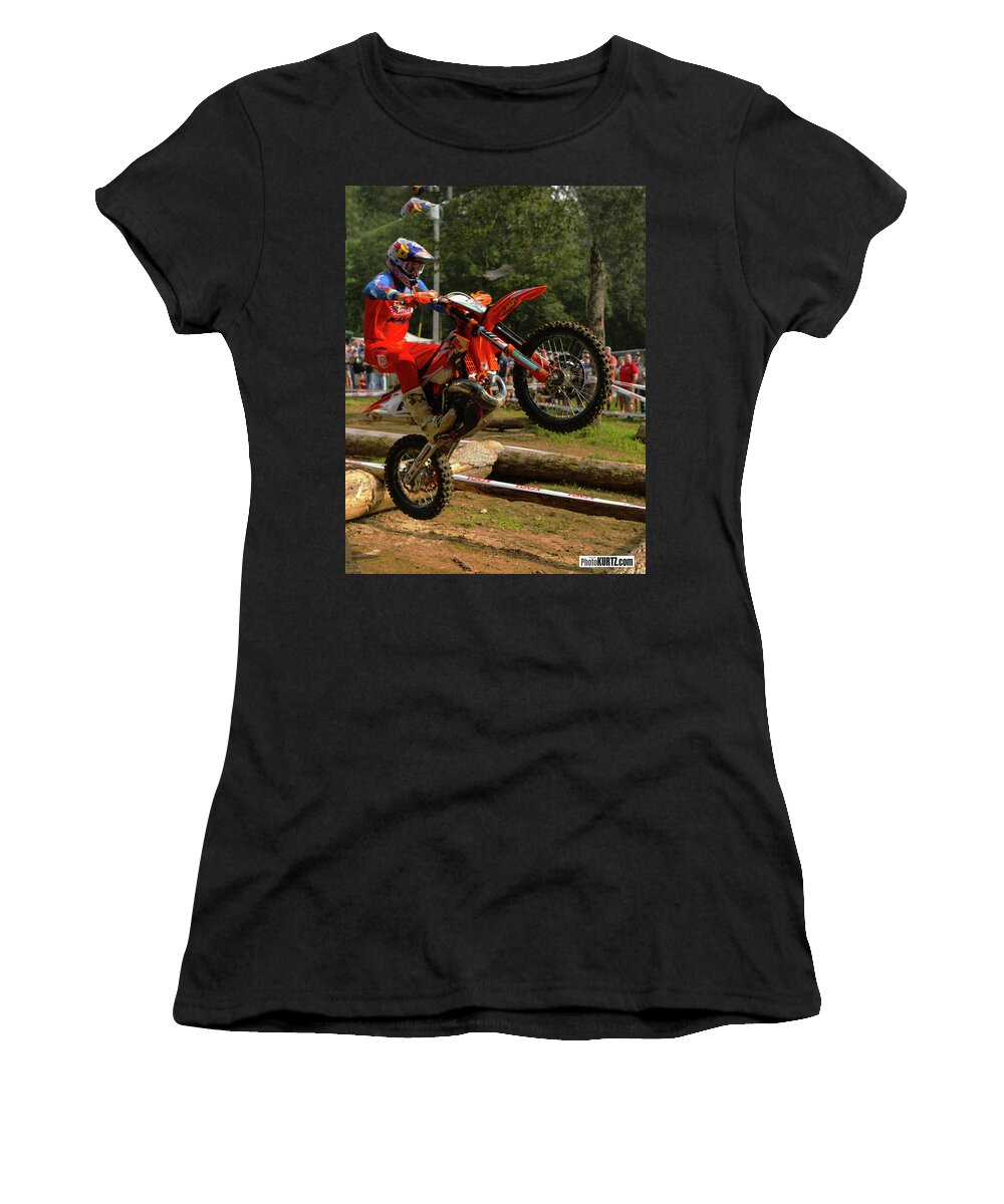 Cody Webb Women's T-Shirt featuring the photograph Cody Webb Strutts his Style by Jeff Kurtz