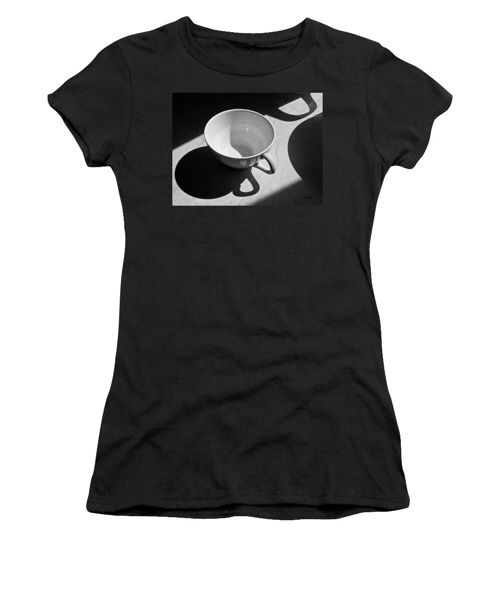 Coffee Women's T-Shirt featuring the photograph Coffee Cup in Light and Shadow by David Gordon