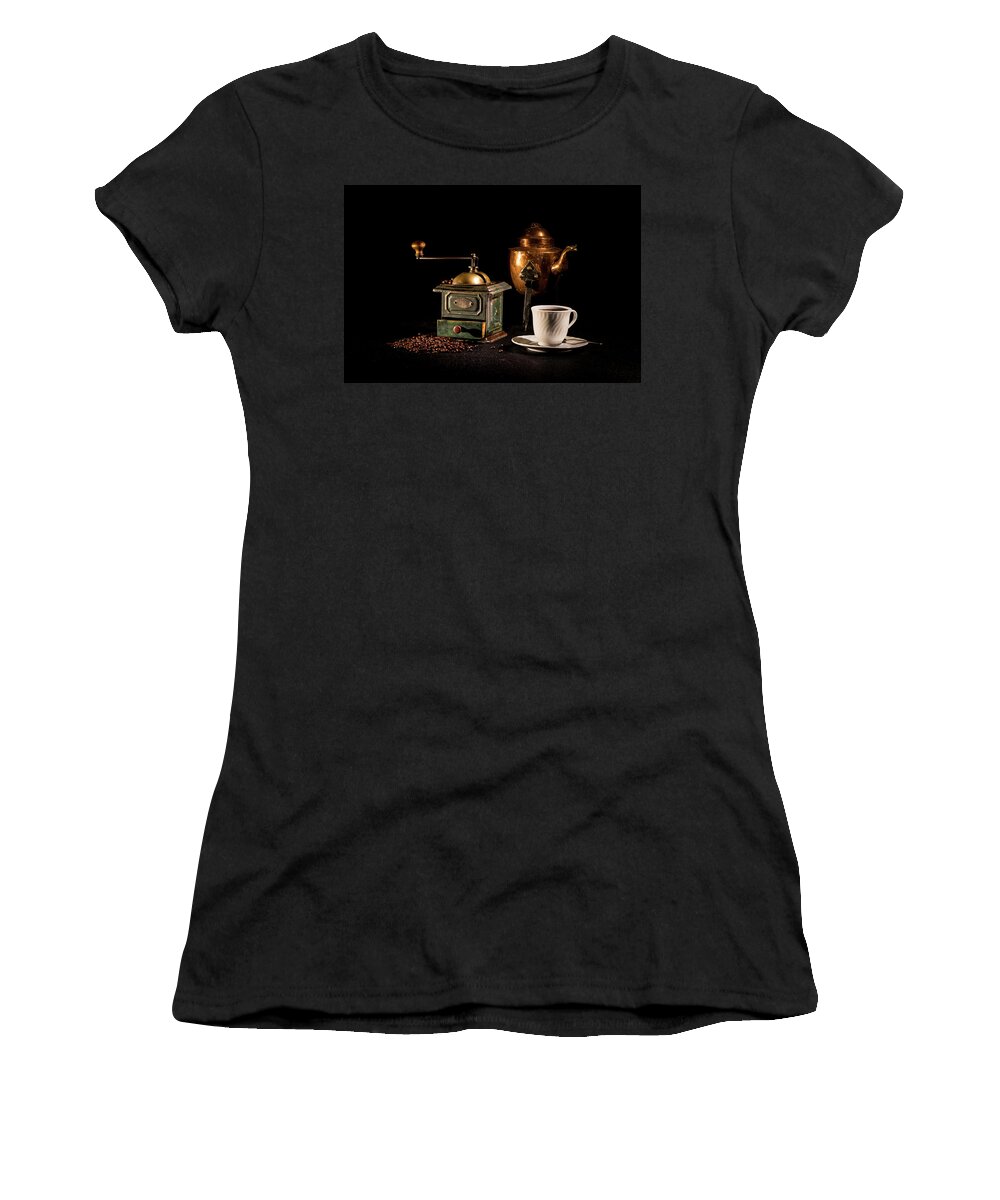 Coffee-time Women's T-Shirt featuring the photograph Coffee-time by Torbjorn Swenelius