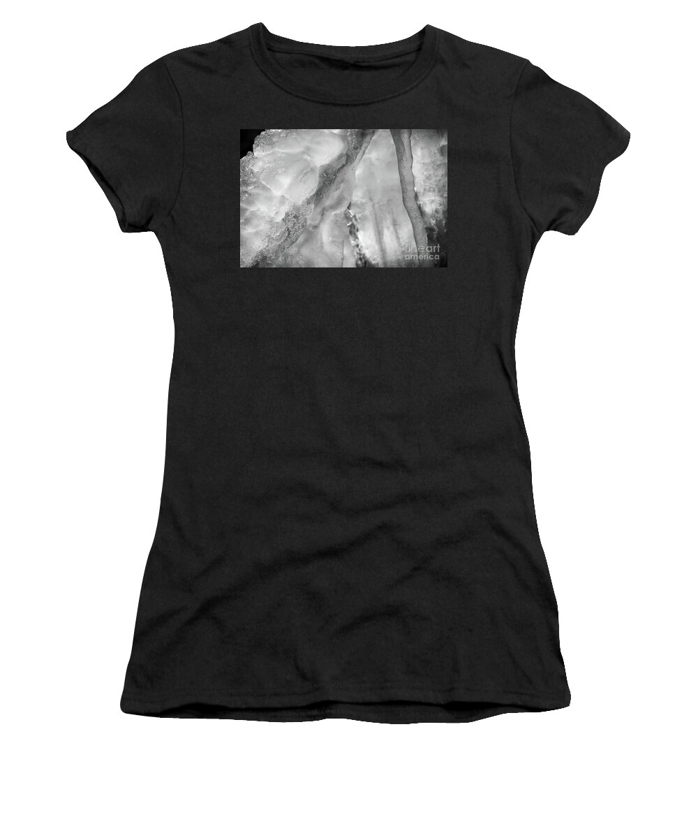 Crystal Women's T-Shirt featuring the photograph Cold as Ice by Karen Adams