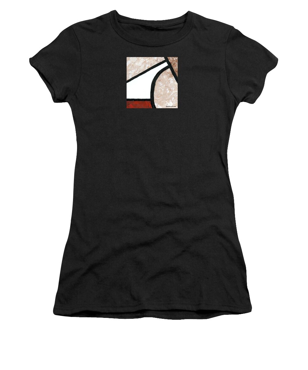 Abstract Women's T-Shirt featuring the painting Compartments 5 by Diane Thornton