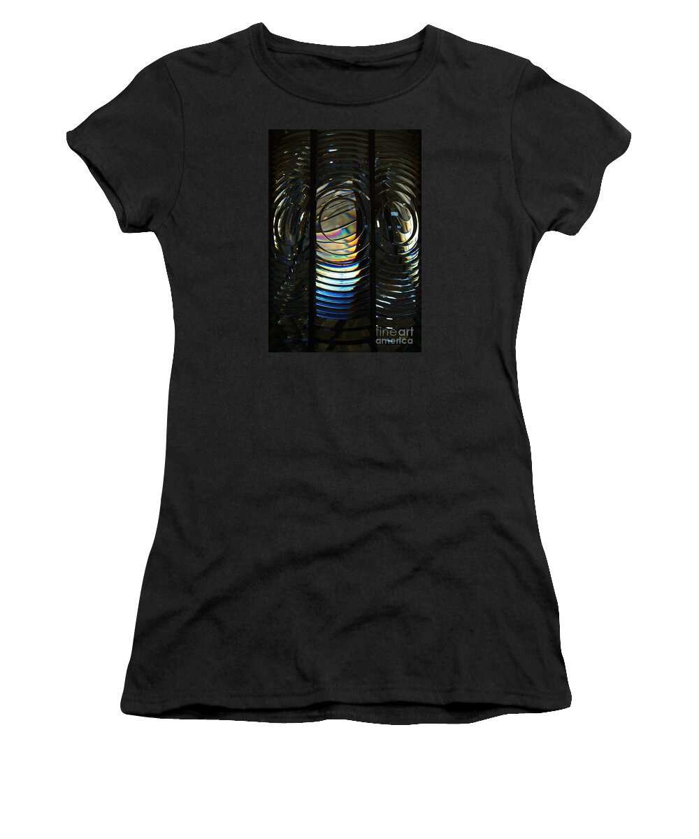 Abstract Women's T-Shirt featuring the photograph Concentric Glass Prisms by Linda Shafer