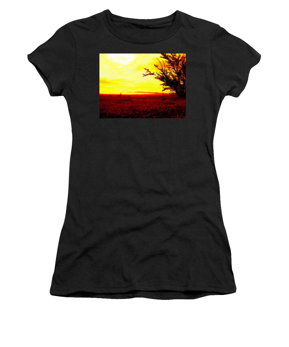 Toned Women's T-Shirt featuring the photograph Contemplating Blue by Glenn McCarthy Art and Photography