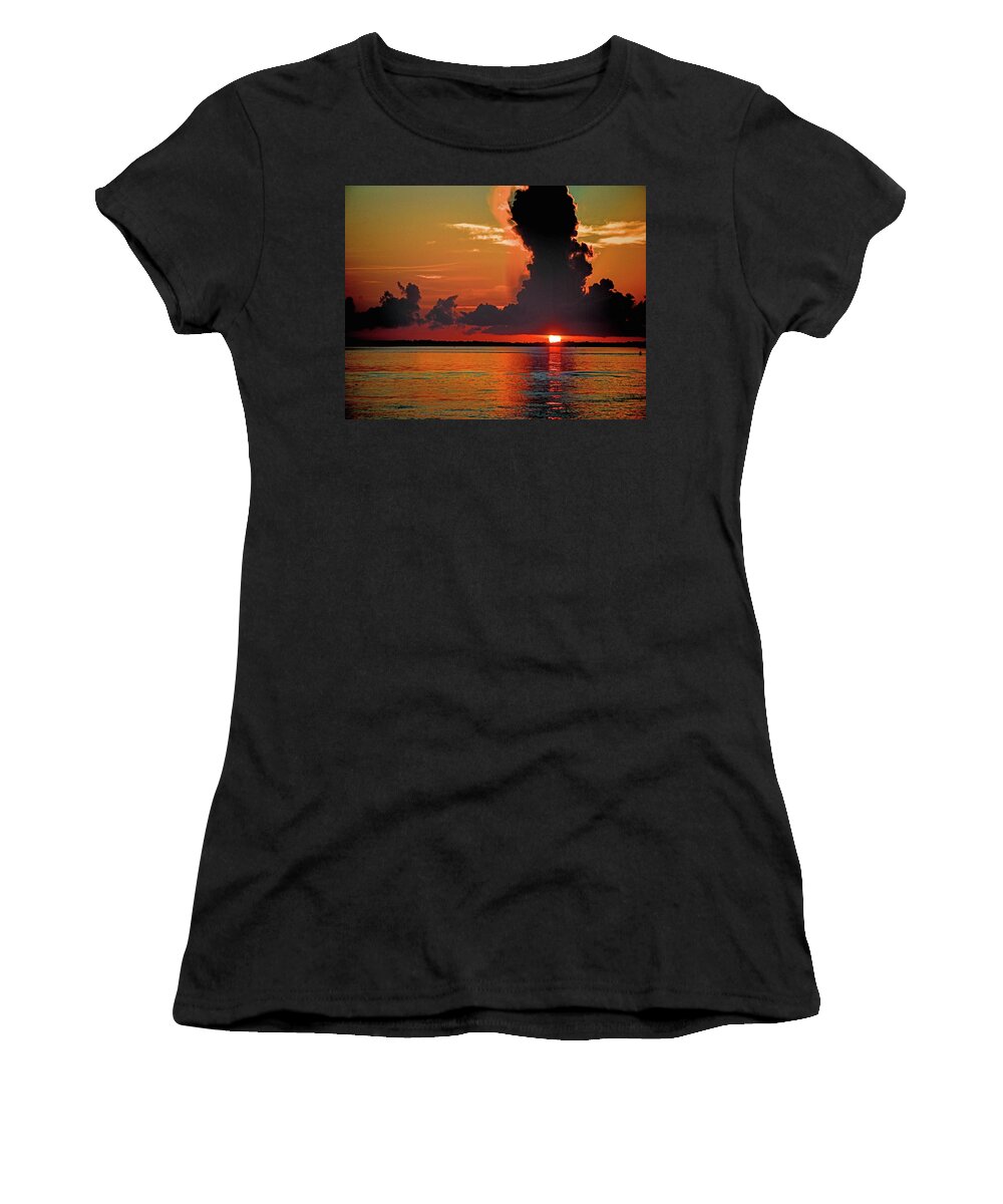 Alabama Women's T-Shirt featuring the photograph Crack in the Rain Clouds by Michael Thomas