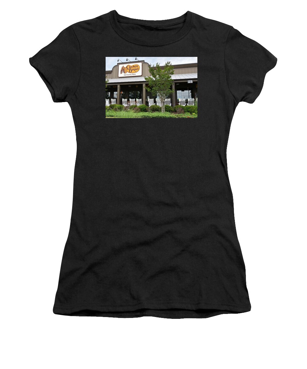 Dining Women's T-Shirt featuring the photograph Cracker Barrel Restaurant by Sergei Dratchev