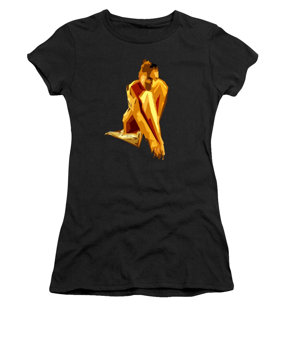 Female Women's T-Shirt featuring the digital art Cubism Series 32 by Rafael Salazar