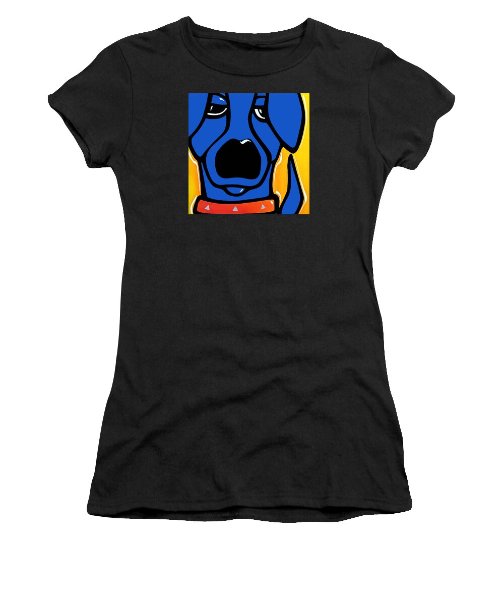 Fidostudio Women's T-Shirt featuring the painting Curiosity by Tom Fedro
