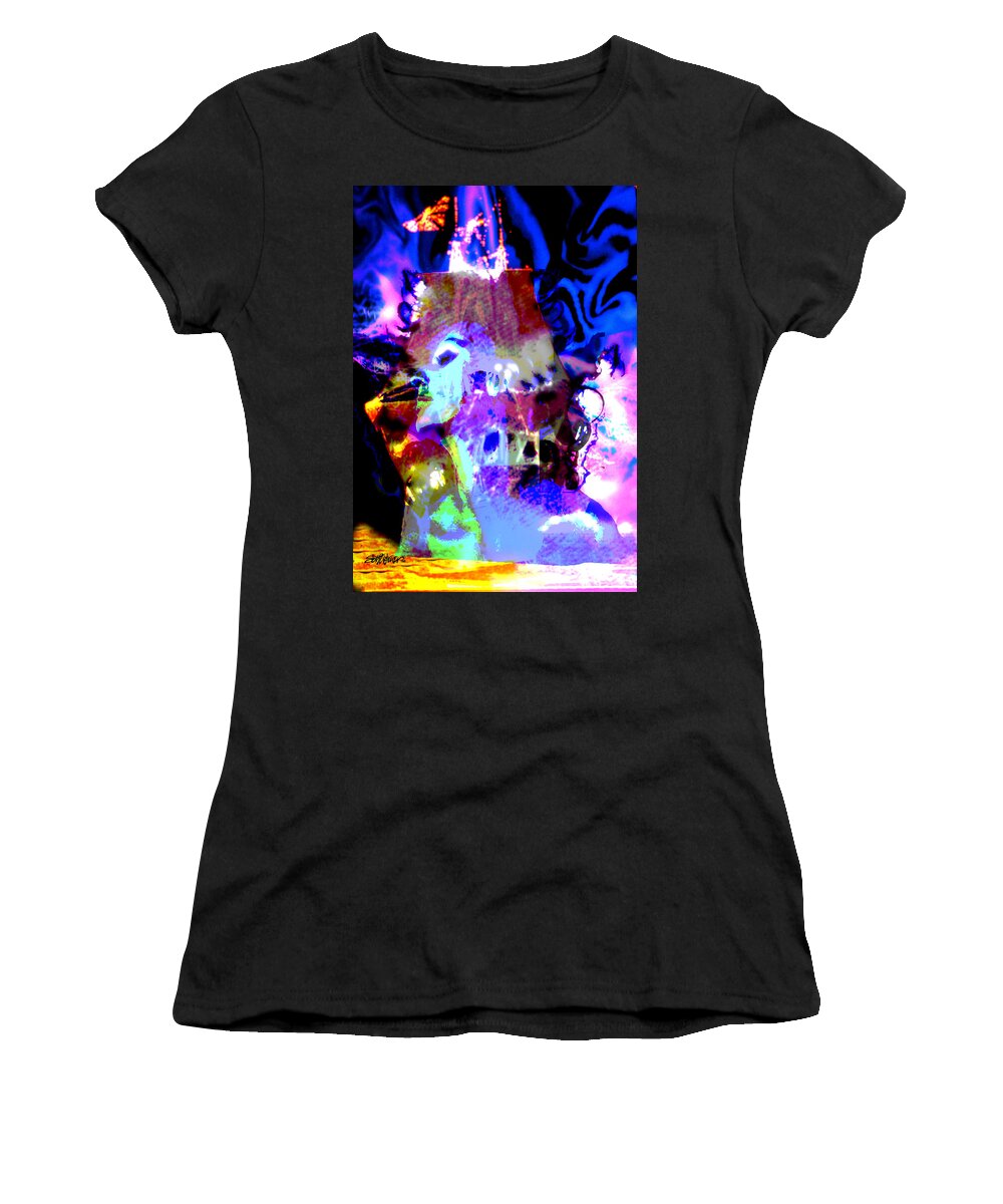 Sea Women's T-Shirt featuring the digital art Curse of the Sea Witch by Seth Weaver