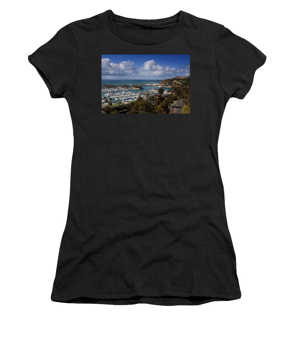 Dana Point Women's T-Shirt featuring the photograph Dana Point Harbor California by Cliff Wassmann