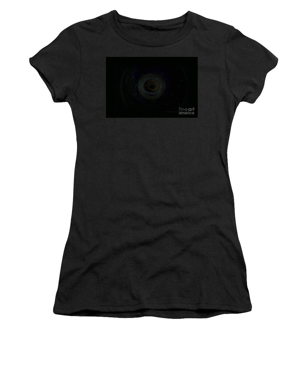 Creative Women's T-Shirt featuring the digital art Dark Spaces by Vicki Ferrari