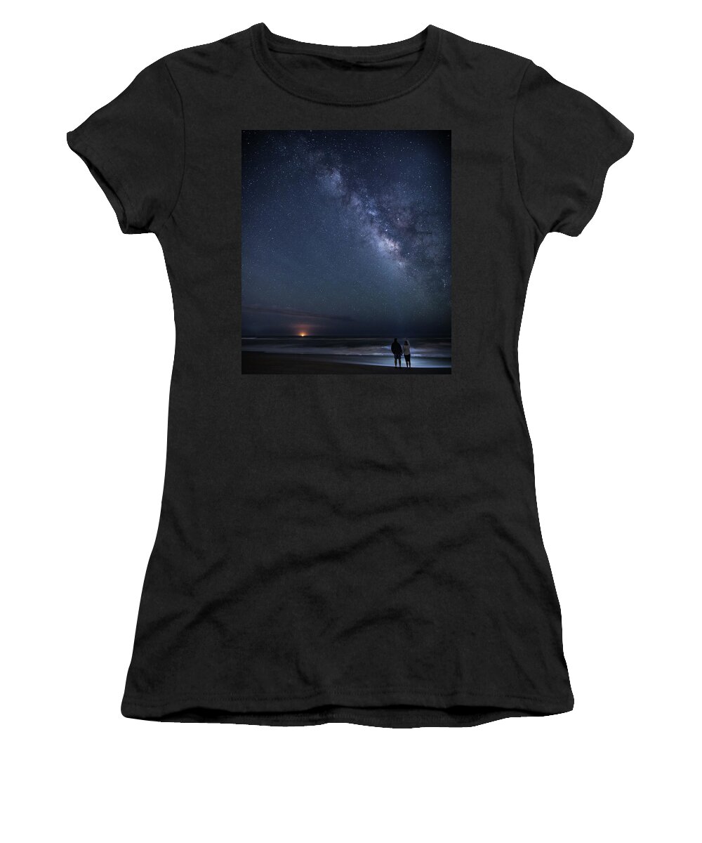 Oak Island Women's T-Shirt featuring the photograph Date NIght by Nick Noble