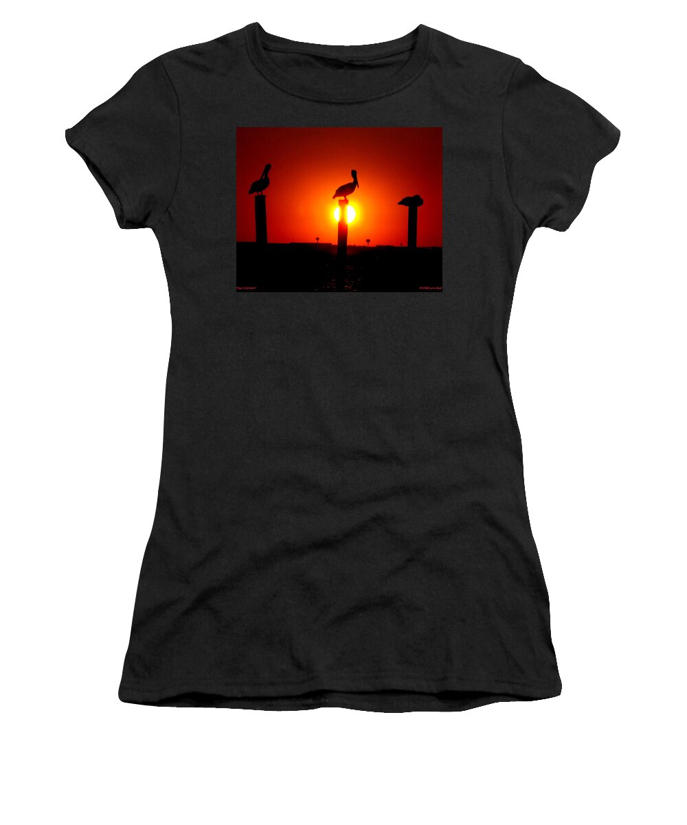 Destin Women's T-Shirt featuring the photograph Day's End Burn by Larry Beat